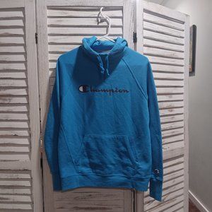 Champion Women's Powerblend Logo Hoodie Size M